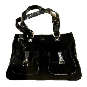 Fires black  dude leather purse